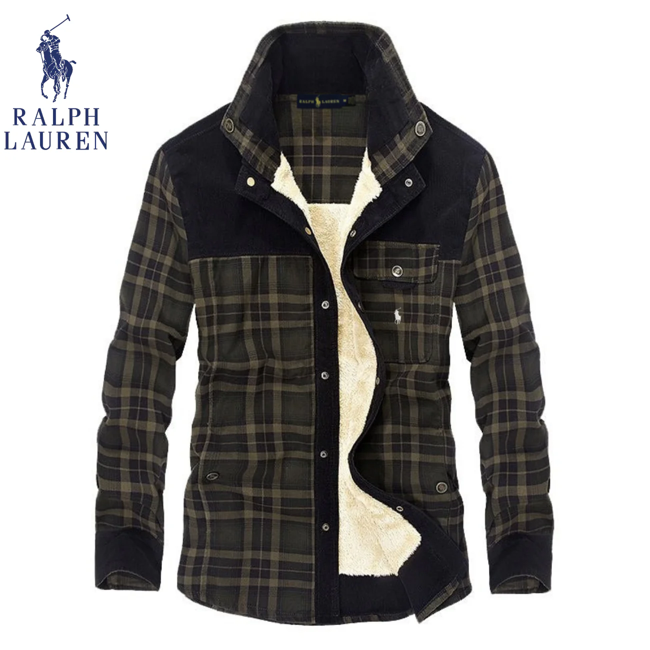 2026 Sherpa-Lined Plaid Field Jacket || Clearance Sale - Image 4