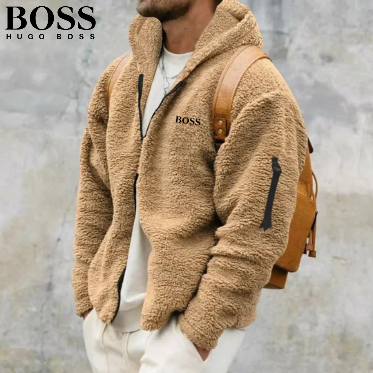2026 Sherpa Zip-Up Winter Jacket || Clearance Sale - Image 2