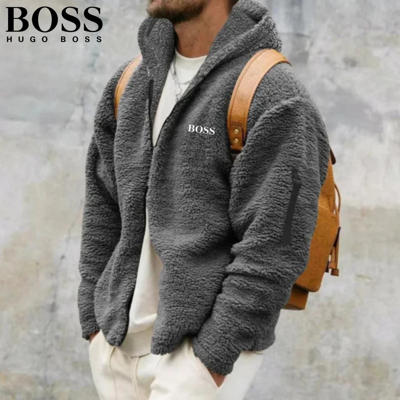 2026 Sherpa Zip-Up Winter Jacket || Clearance Sale - Image 4