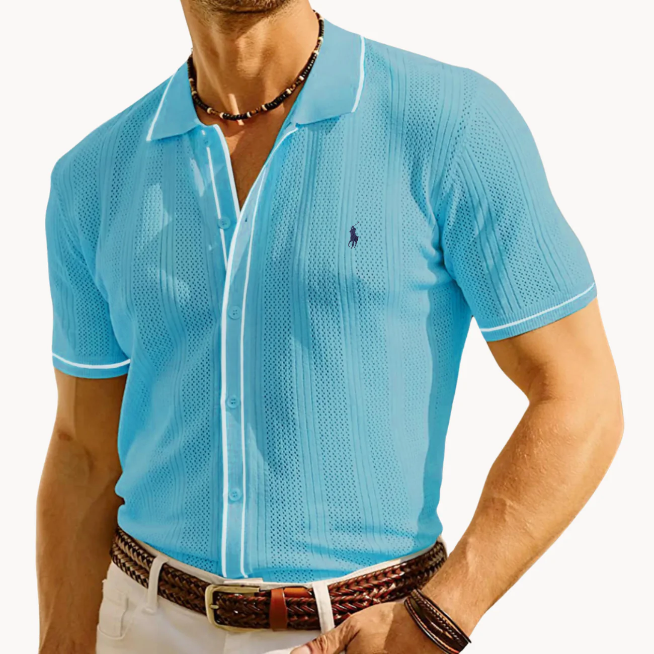 2026 Smart Casual Textured Knit Shirt - CLEARANCE SALE - Image 2
