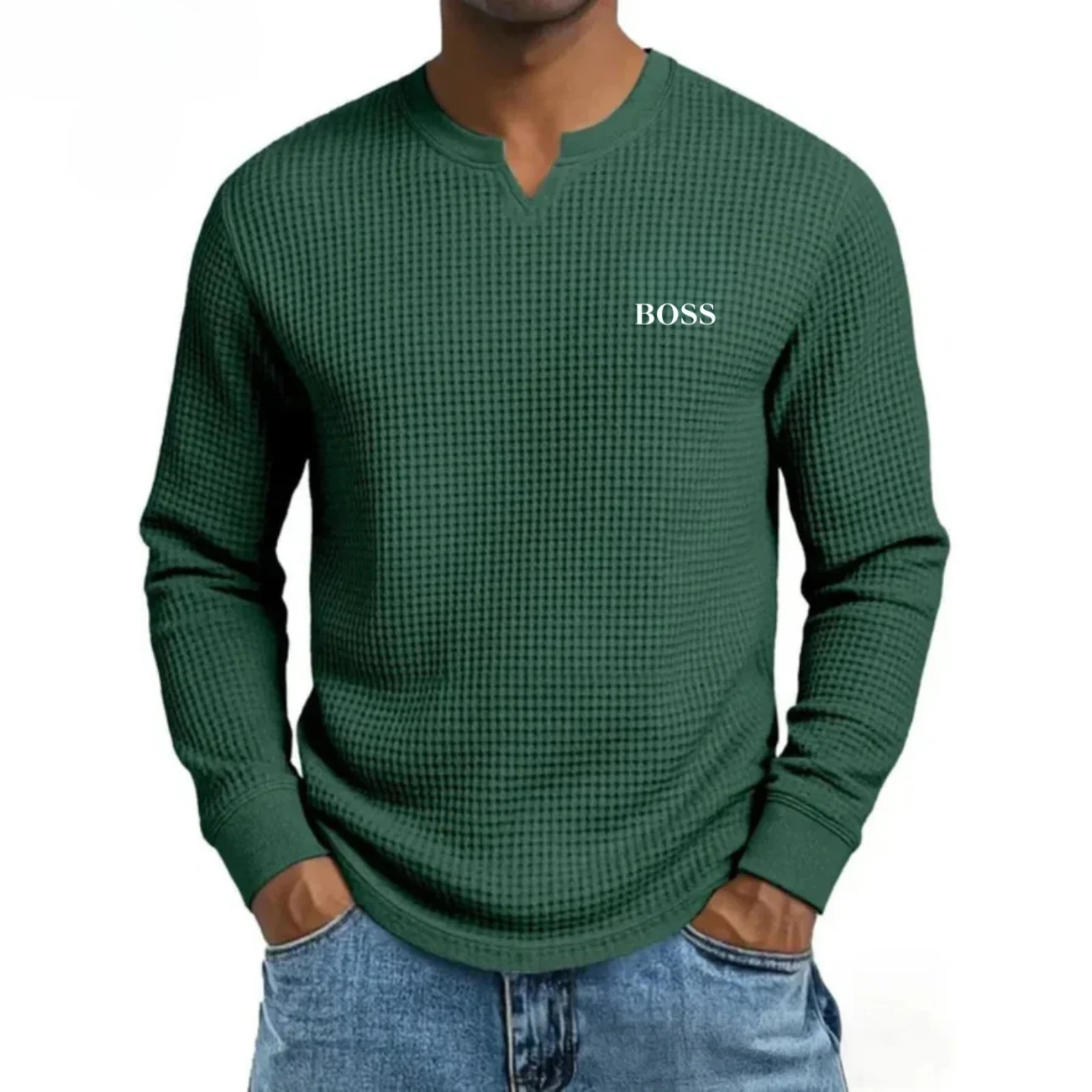 2026 Smart Casual Waffle Shirt - CLEARANCE SALE - Image 7