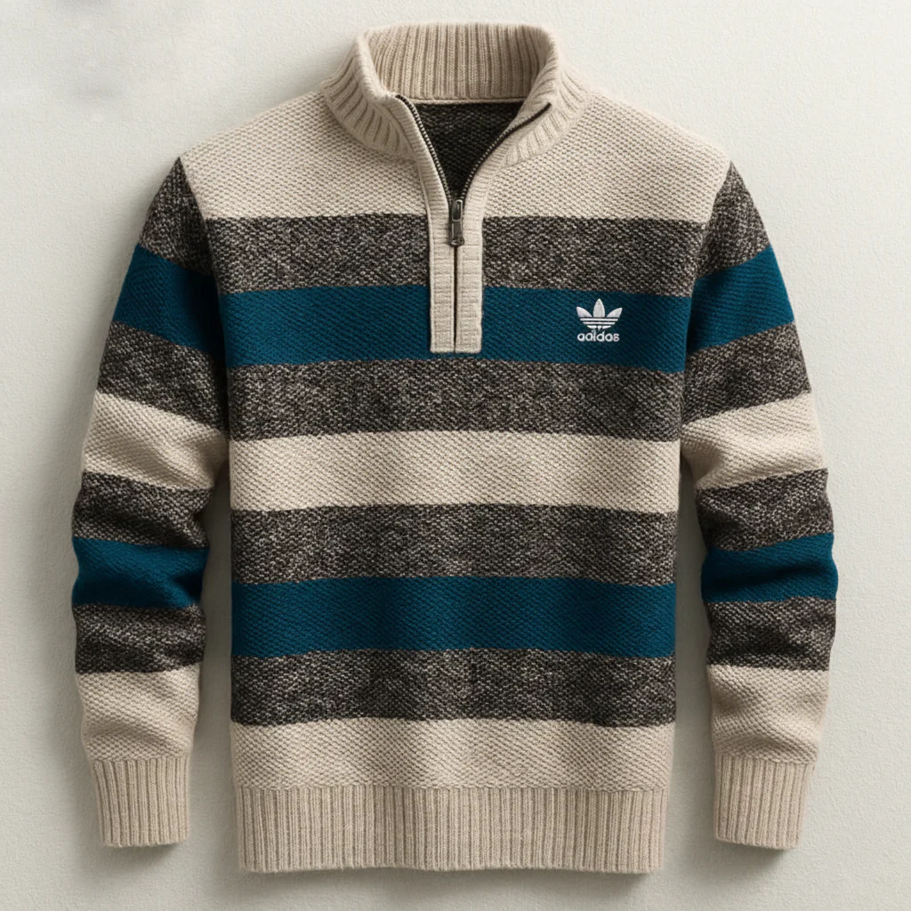 2026 Striped Half-Zip Sweater - Limited Edition - Image 2