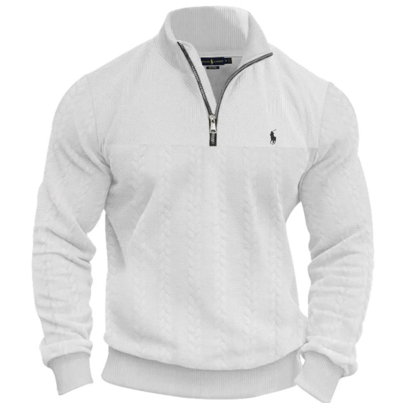 2026 Textured Half-Zip Knit Pullover - Clearance Sale - Image 3