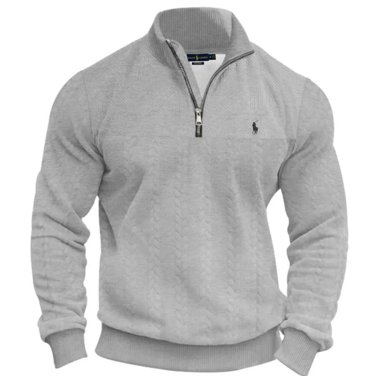 2026 Textured Half-Zip Knit Pullover - Clearance Sale - Image 5
