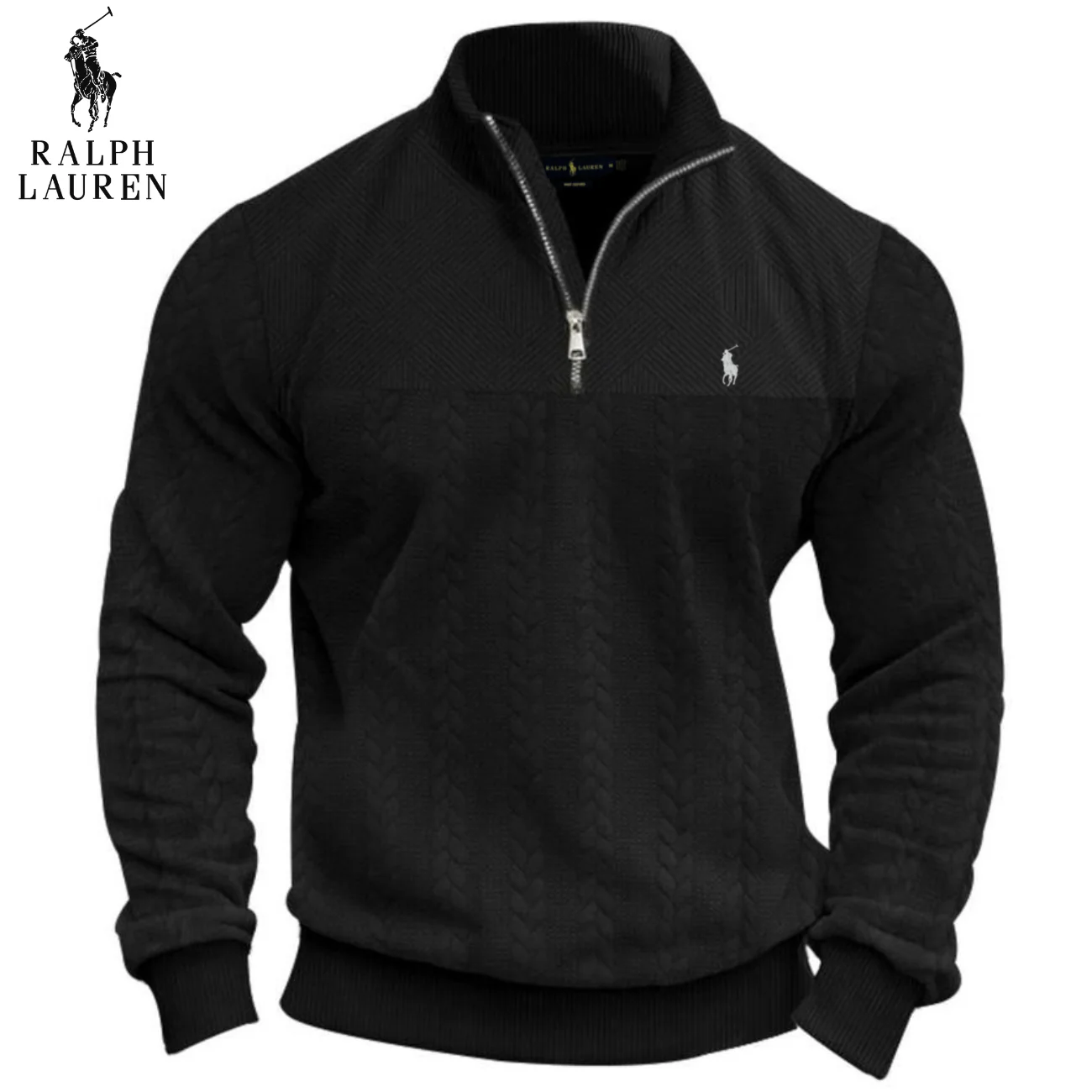 2026 Textured Half-Zip Knit Pullover || Clearance Sale - Image 2