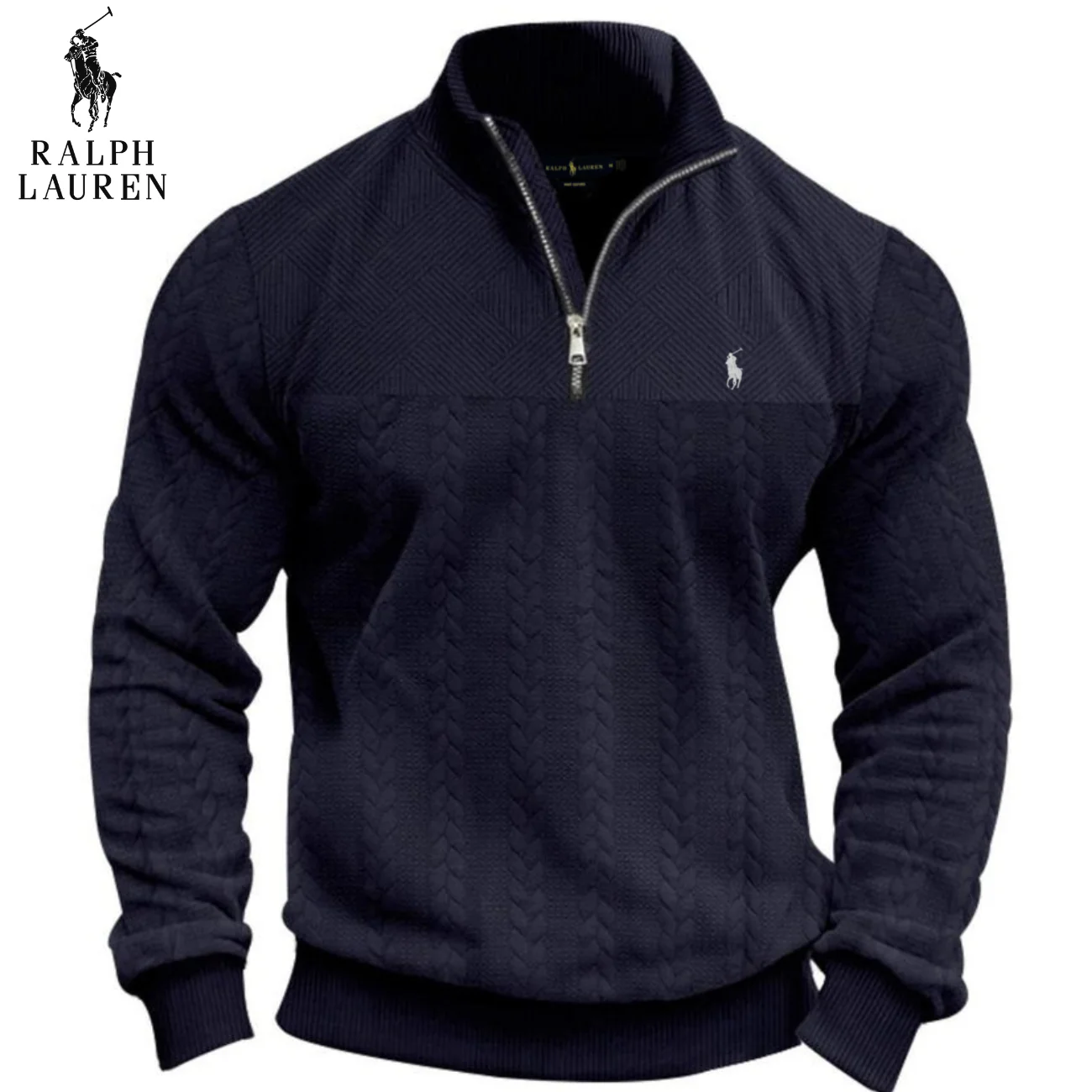 2026 Textured Half-Zip Knit Pullover || Clearance Sale - Image 4