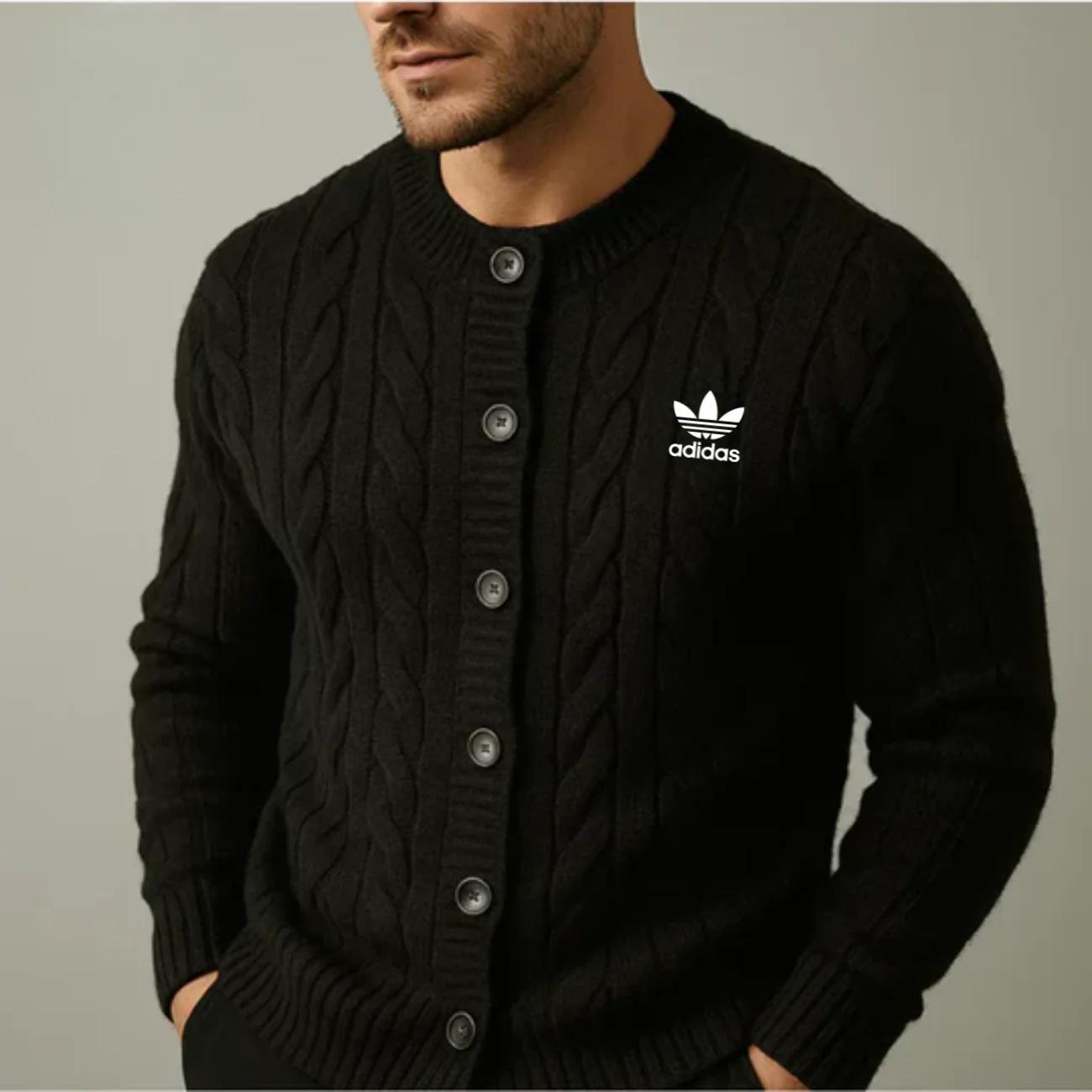 2026 Textured Knit Button Cardigan - Clearance Sale