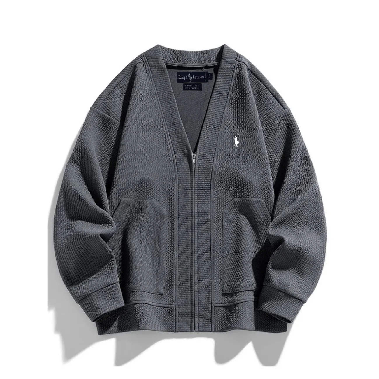 2026 Textured Knit Zip Cardigan - CLEARANCE SALE - Image 3