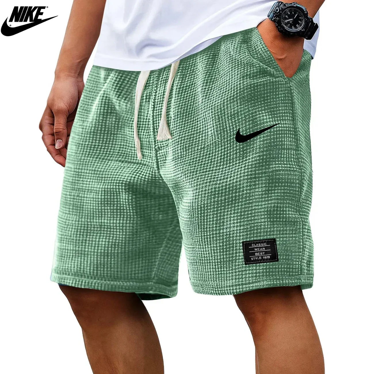 2026 Textured Waffle Knit Shorts || Clearance Sale - Image 5