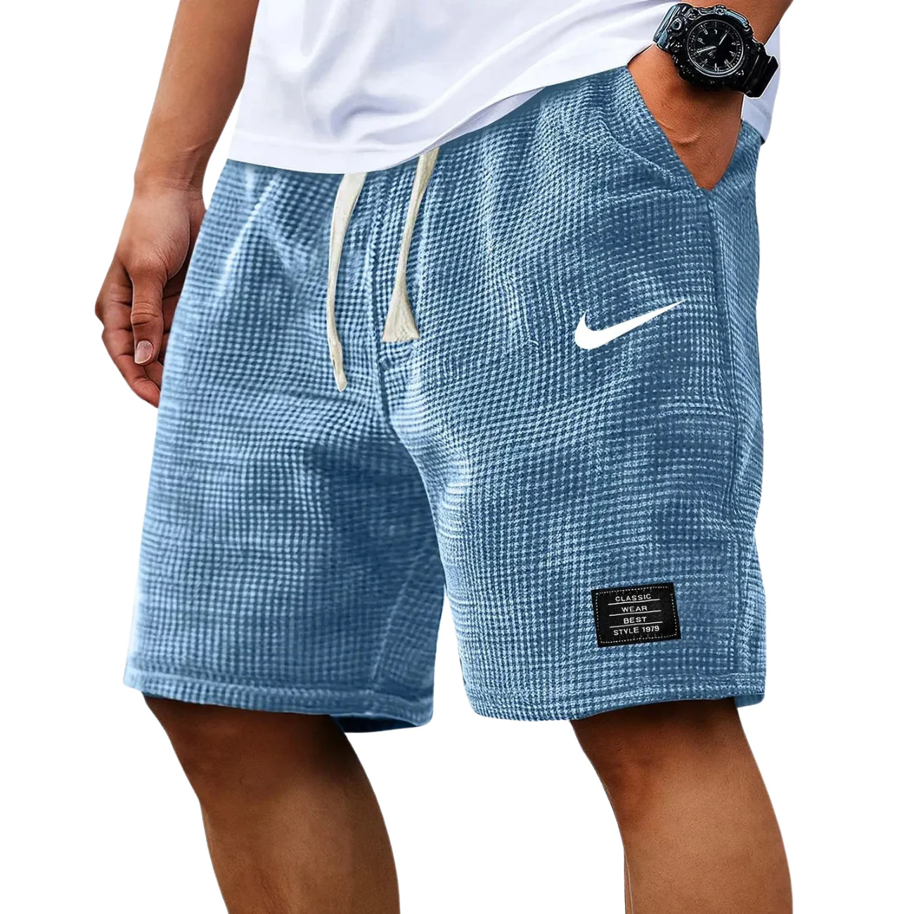 2026 Textured Waffle Knit Shorts - Clearance Sale - Image 3