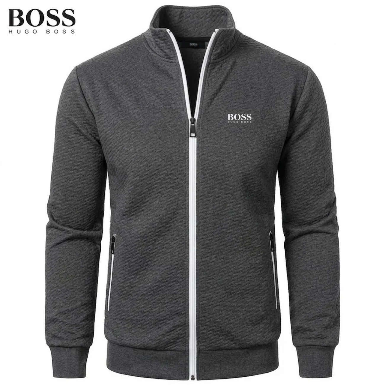 2026 Textured Zip-Up Jacket || Clearance Sale - Image 3