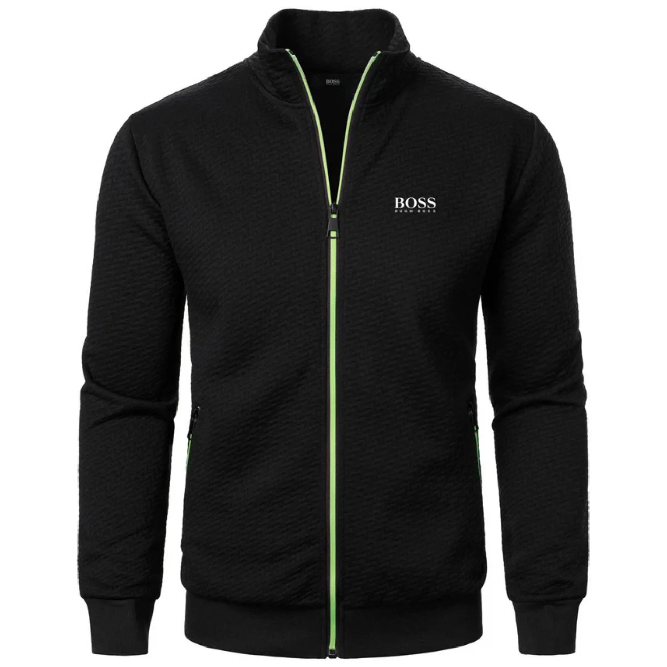 2026 Textured Zip-Up Jacket - Clearance Sale