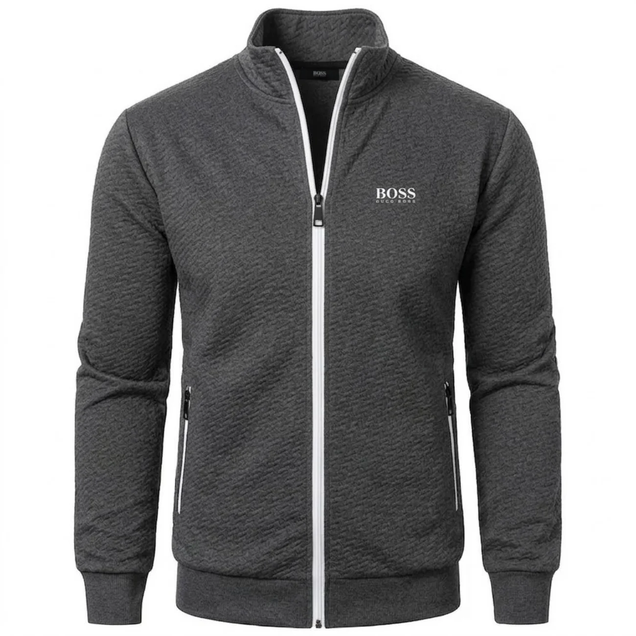 2026 Textured Zip-Up Jacket - Clearance Sale - Image 3