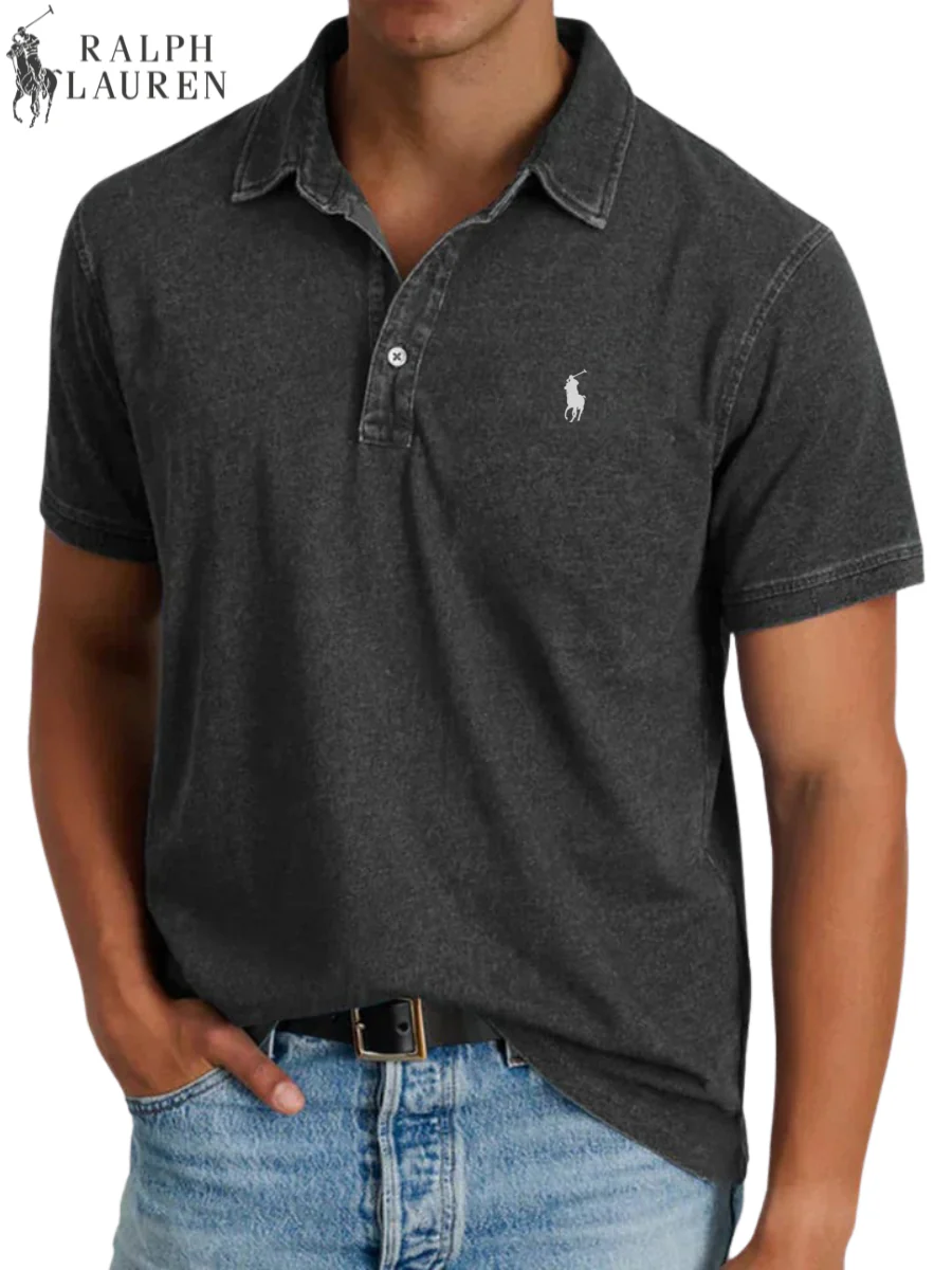 2026 Vintage Wash Polo Shirt || Clearance Sale