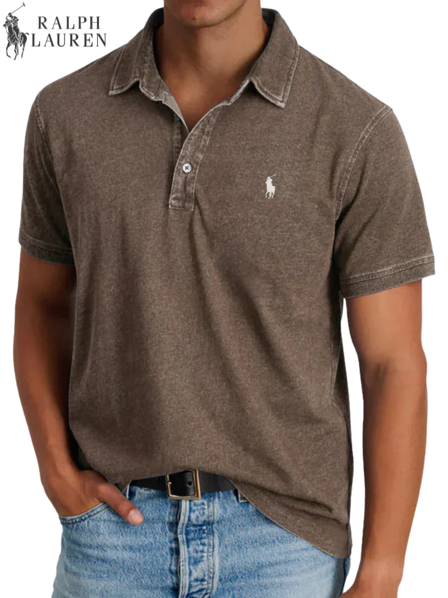 2026 Vintage Wash Polo Shirt || Clearance Sale - Image 4