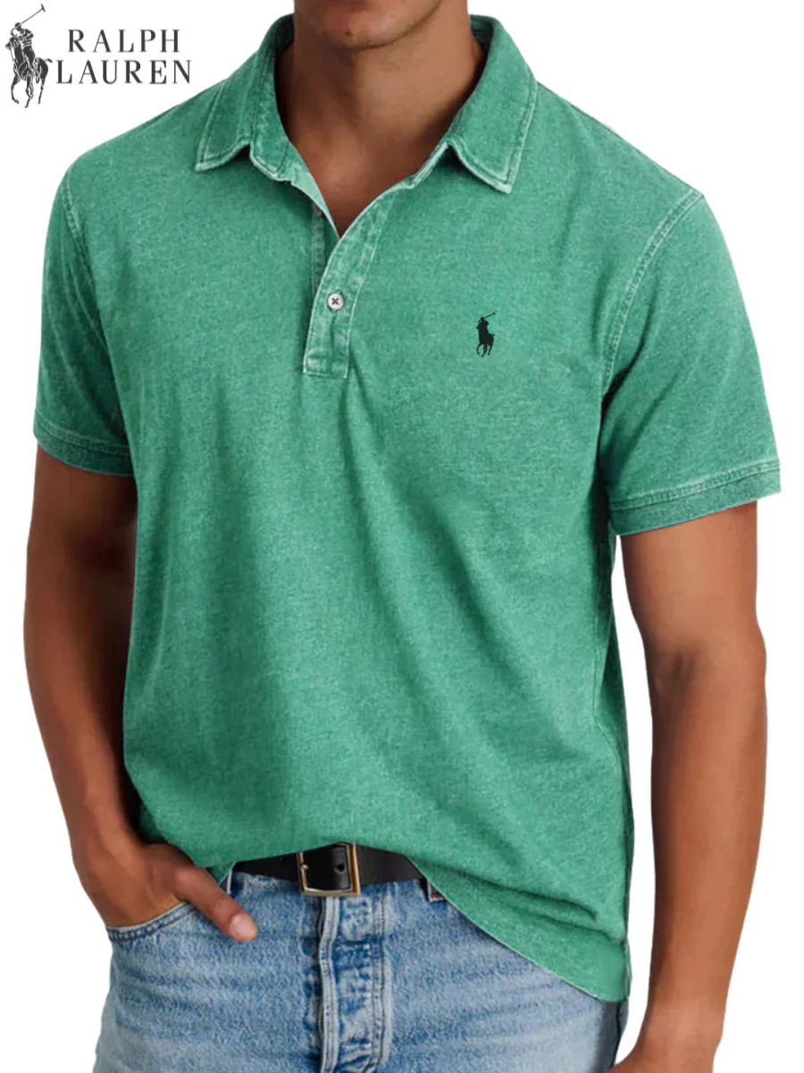 2026 Vintage Wash Polo Shirt || Clearance Sale - Image 5