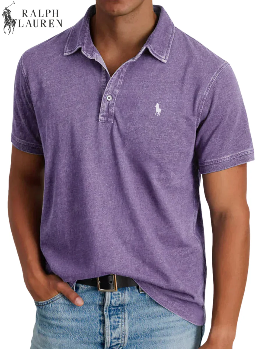 2026 Vintage Wash Polo Shirt || Clearance Sale - Image 6