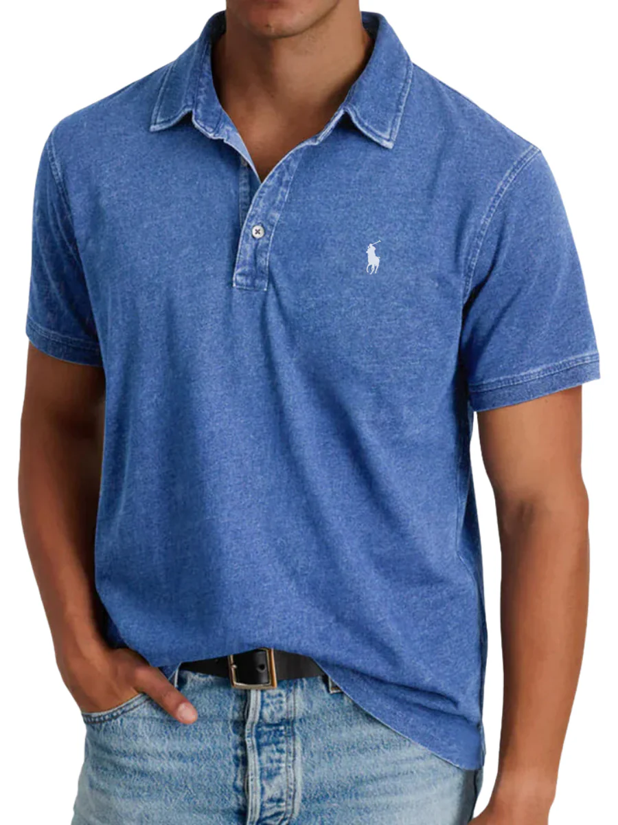 2026 Vintage Wash Polo Shirt - Clearance Sale - Image 2