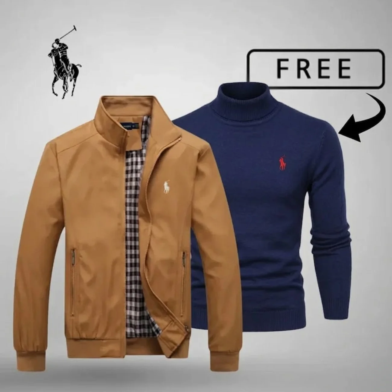 2026 Winter Jacket + Turtleneck Sweater || Clearance Sale - Image 2