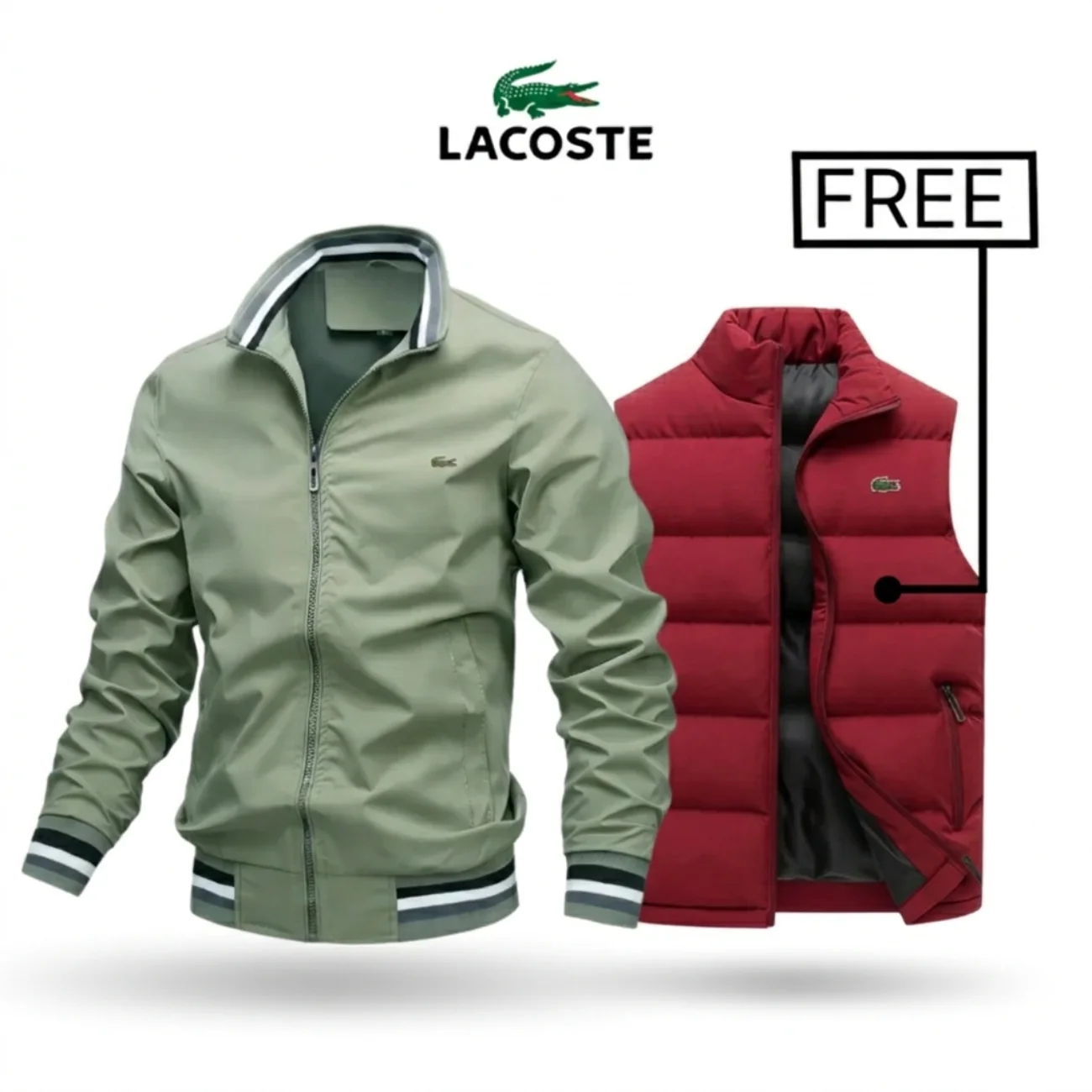 2026 Zip-Up Jacket + Thermal Vest – Buy 1 Get 1 Free || Clearance Sale - Image 4