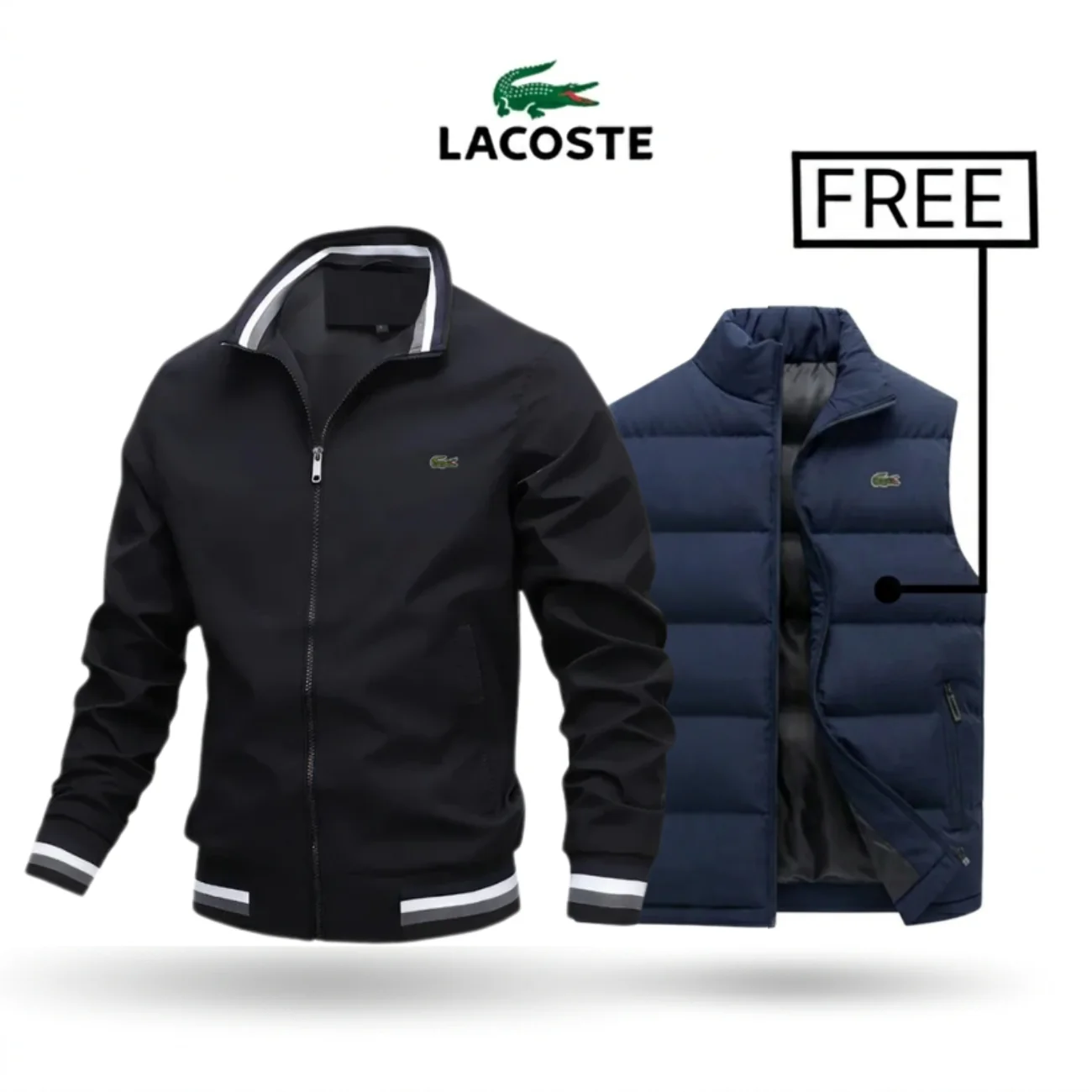 2026 Zip-Up Jacket + Thermal Vest – Buy 1 Get 1 Free || Clearance Sale - Image 7