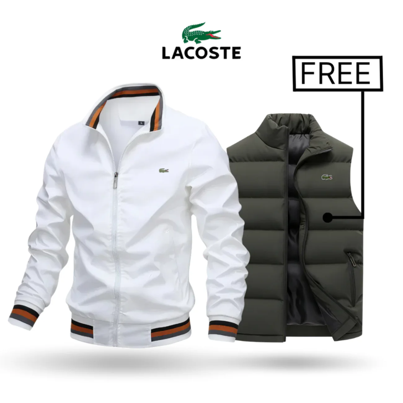 2026 Zip-Up Jacket + Thermal Vest – Buy 1 Get 1 Free || Clearance Sale - Image 9