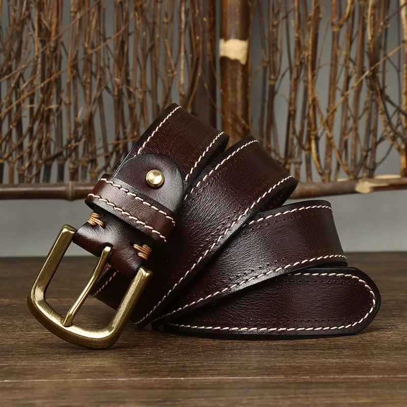 Overland Stitched Leather Belt - Image 12
