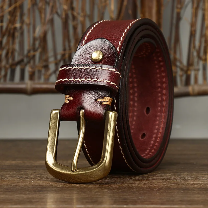 Overland Stitched Leather Belt - Image 3