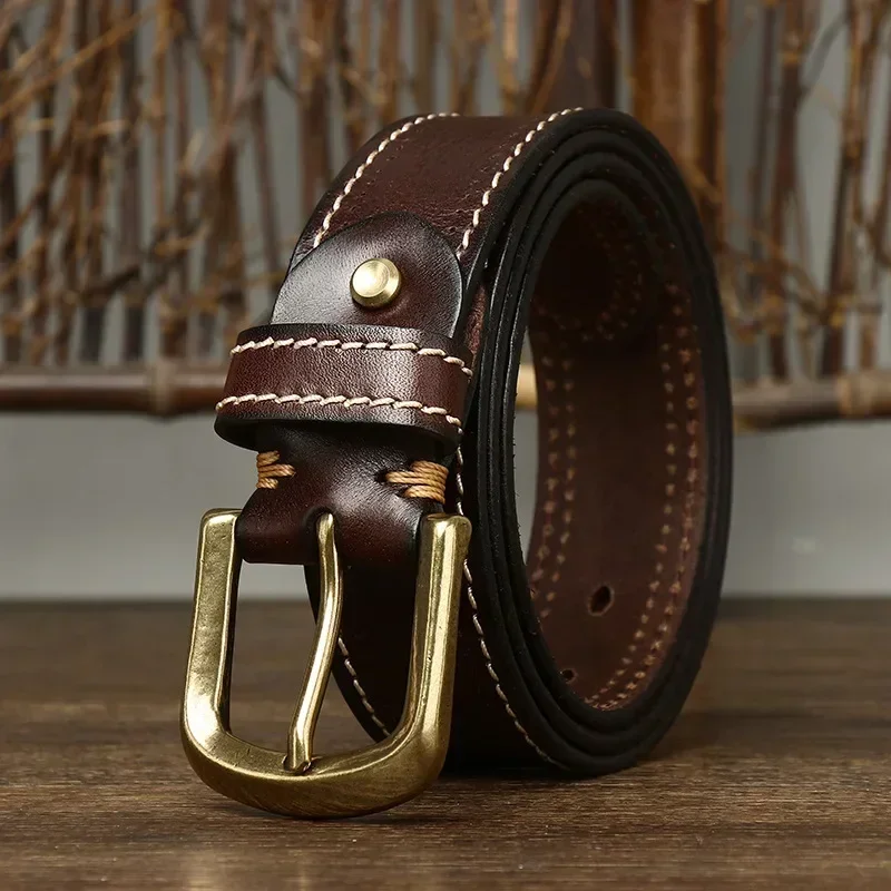 Overland Stitched Leather Belt - Image 4