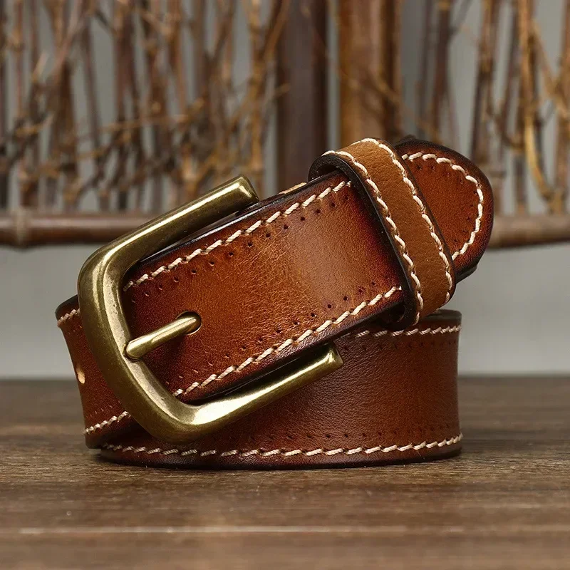 Overland Stitched Leather Belt - Image 5