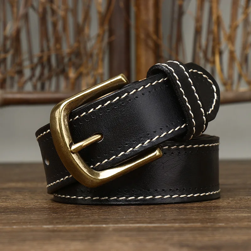 Overland Stitched Leather Belt - Image 7