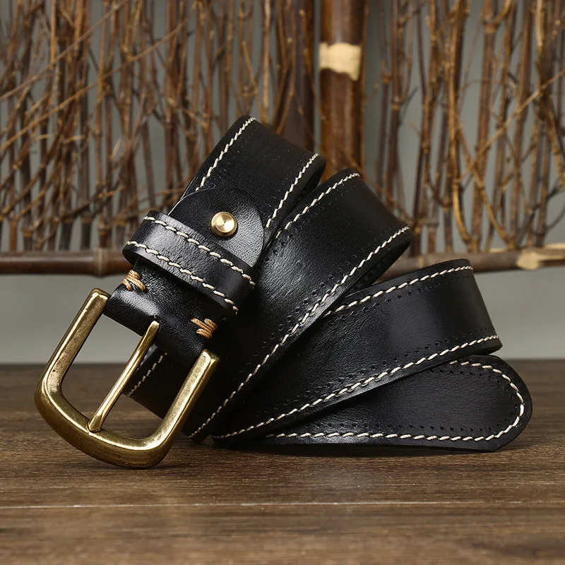 Overland Stitched Leather Belt - Image 8