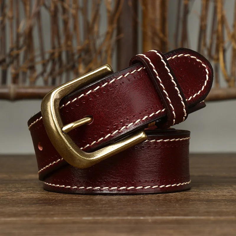Overland Stitched Leather Belt - Image 9