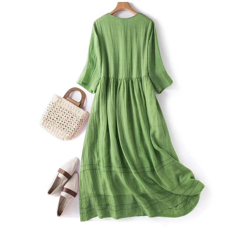 ABIGAIL LINEN DRESS - Image 3