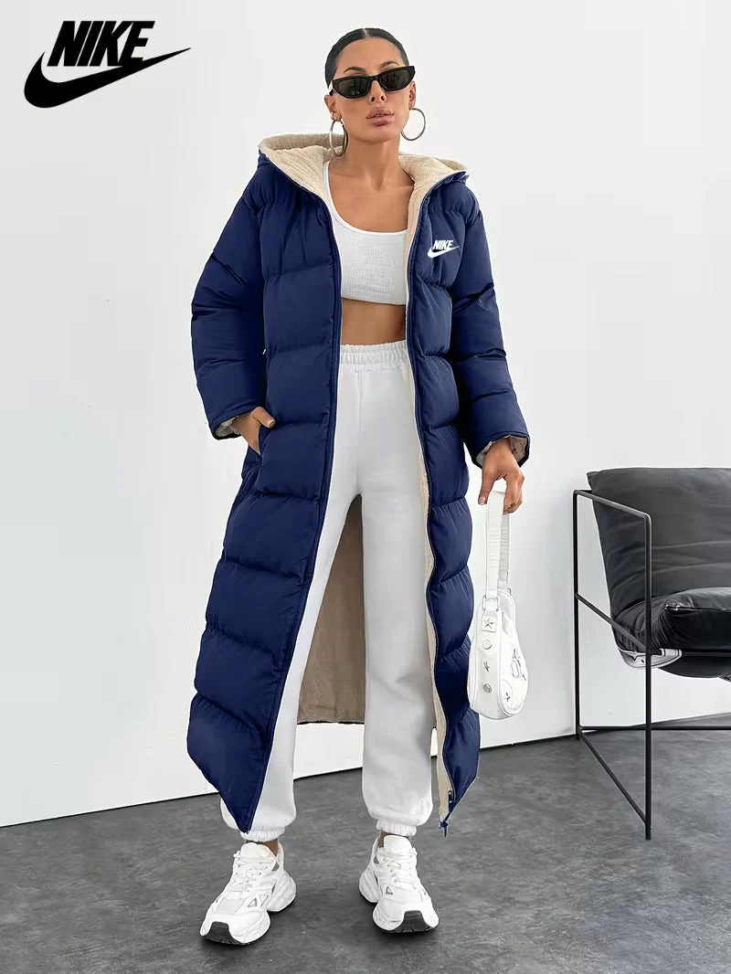 Long Puffer Coat with Hood and Sherpa Lining || CLEARANCE PRICE - Image 4