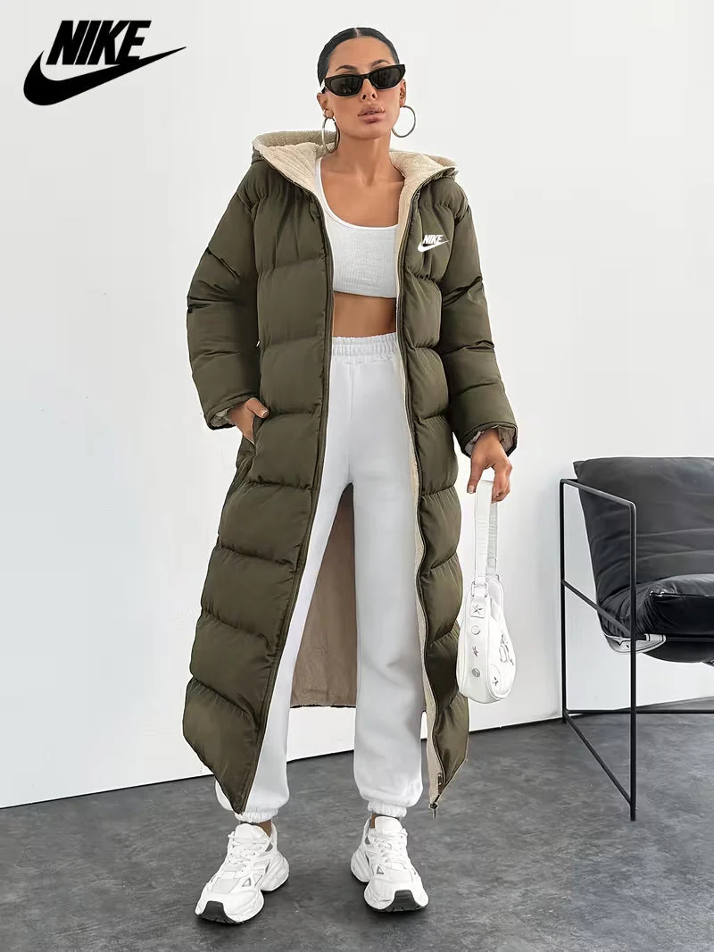 Long Puffer Coat with Hood and Sherpa Lining || CLEARANCE PRICE - Image 6