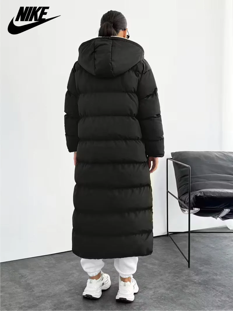 Long Puffer Coat with Hood and Sherpa Lining || CLEARANCE PRICE - Image 8