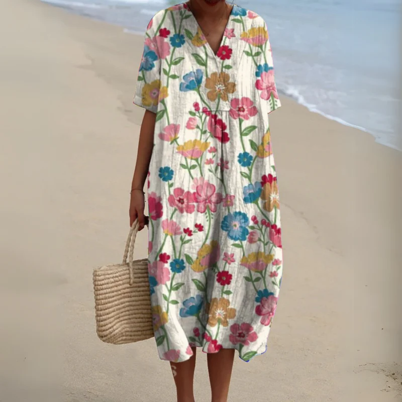 ADELFA | LOOSE COLORFUL DRESS - Image 11
