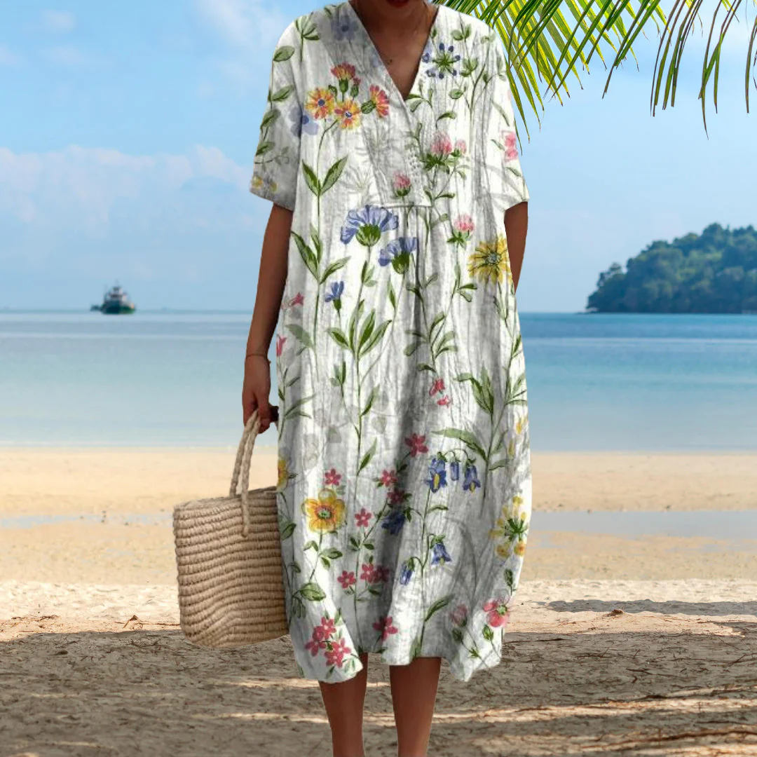 ADELFA | LOOSE COLORFUL DRESS - Image 2