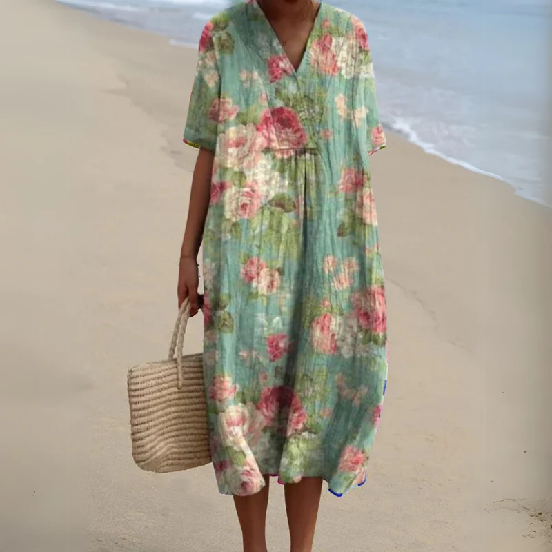 ADELFA | LOOSE COLORFUL DRESS - Image 6