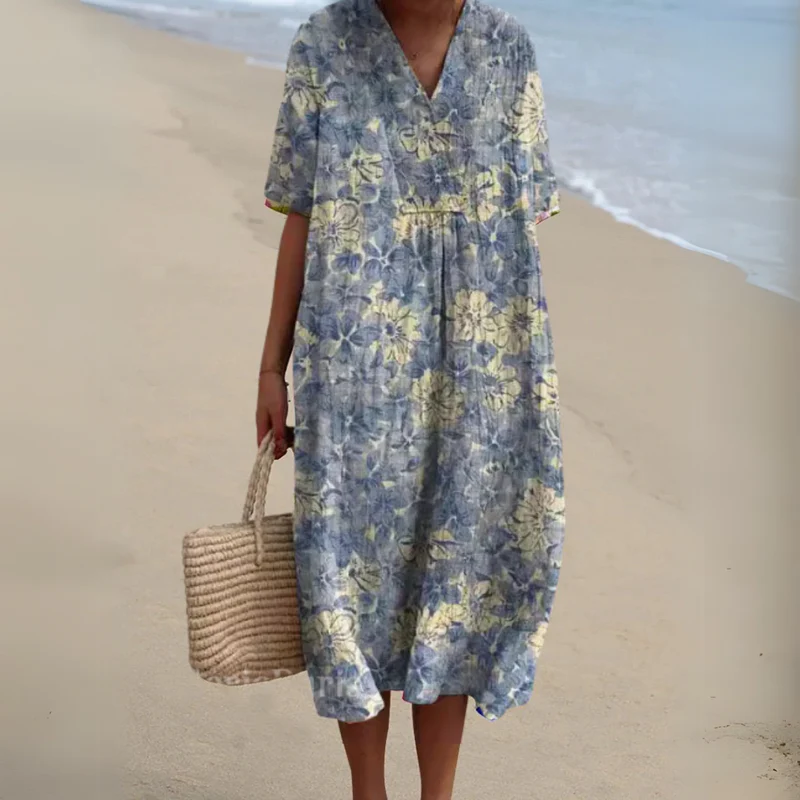 ADELFA | LOOSE COLORFUL DRESS - Image 9