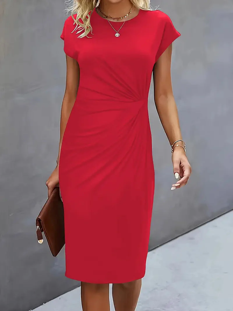Adelina | Stylish Round Neck Dress