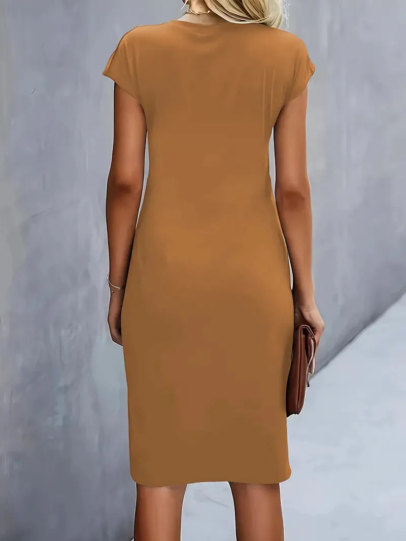 Adelina | Stylish Round Neck Dress - Image 11