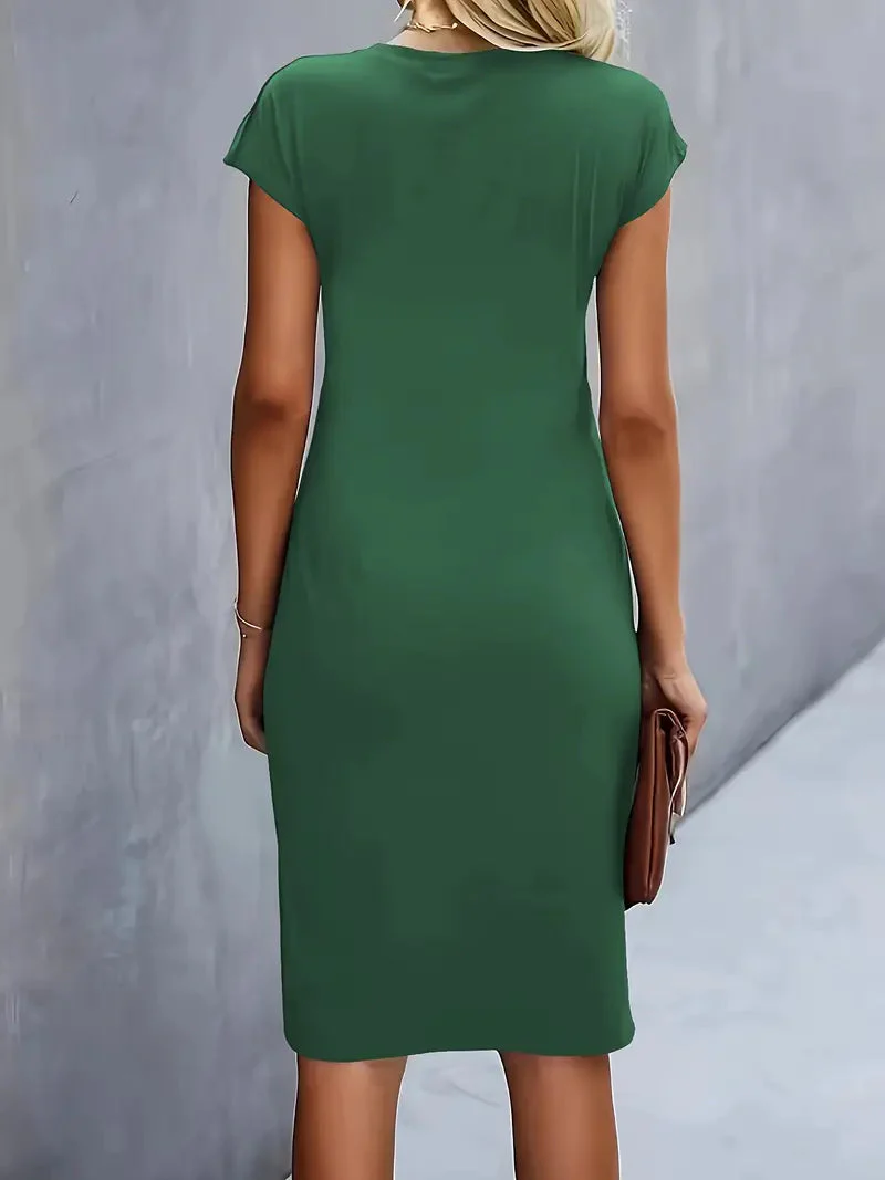 Adelina | Stylish Round Neck Dress - Image 13