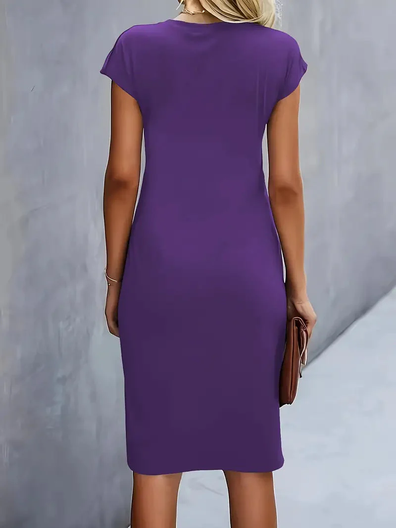 Adelina | Stylish Round Neck Dress - Image 14