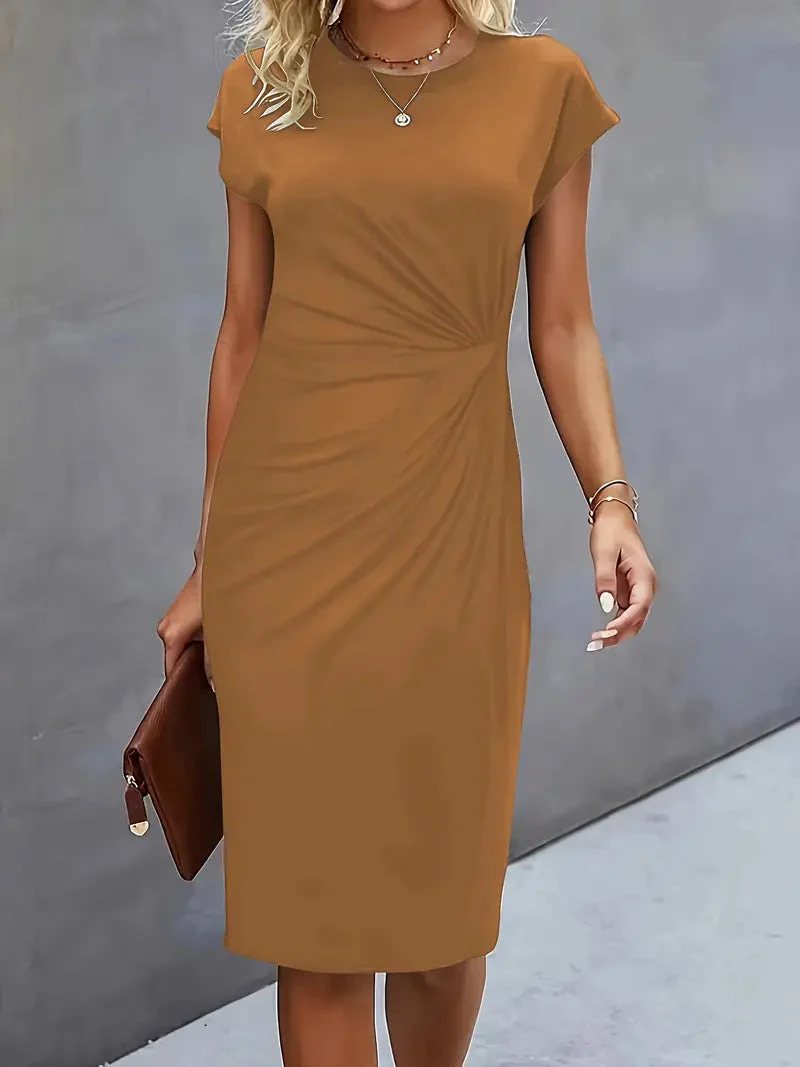 Adelina | Stylish Round Neck Dress - Image 3