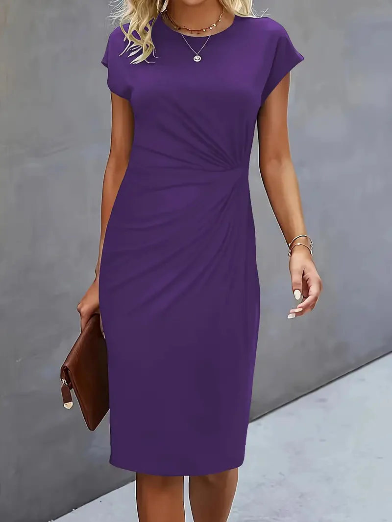 Adelina | Stylish Round Neck Dress - Image 6