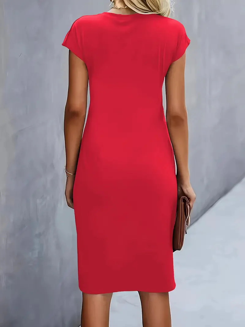 Adelina | Stylish Round Neck Dress - Image 9