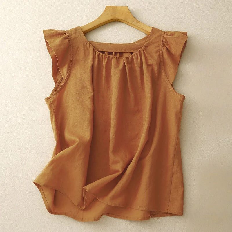ADRIA LINEN TOP - Image 2