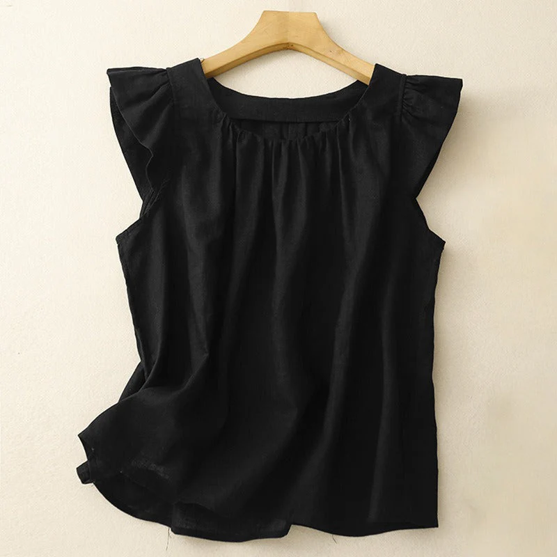 ADRIA LINEN TOP - Image 3